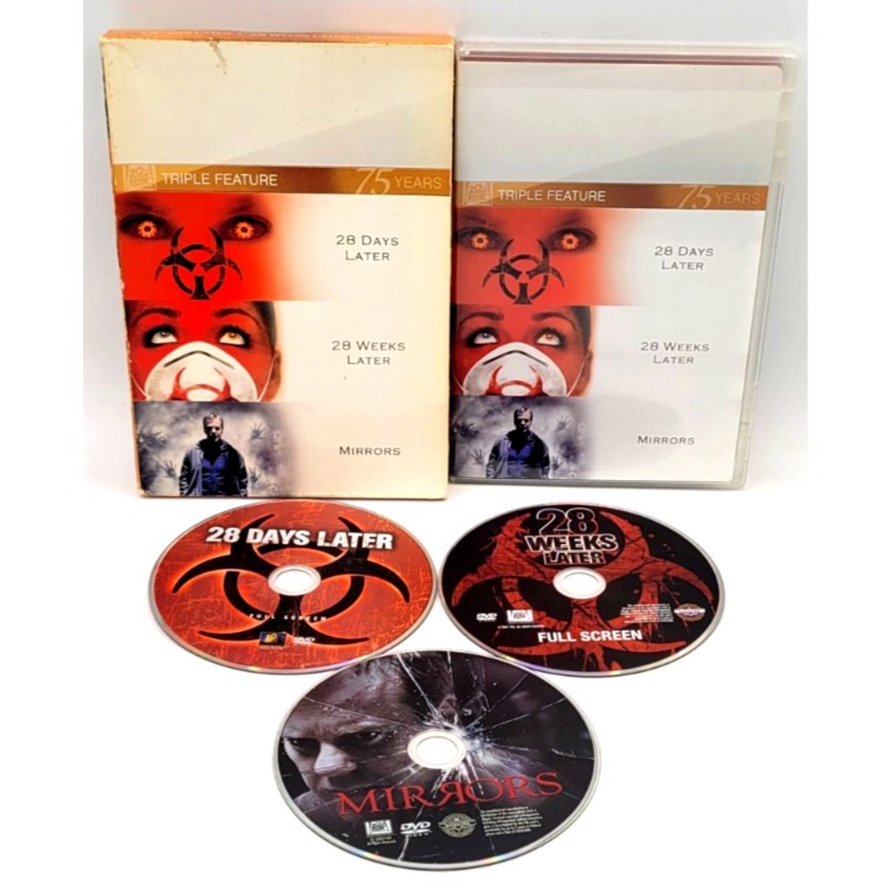 28 Days Later / 28 Weeks Later / Mirrors Triple Feature (DVD, 2010,‎ 3-Disc Set)